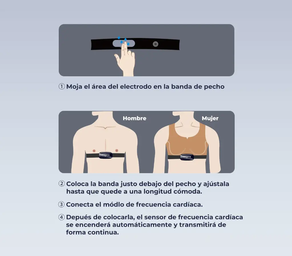 Banda de frecuencia cardiaca Magene H613