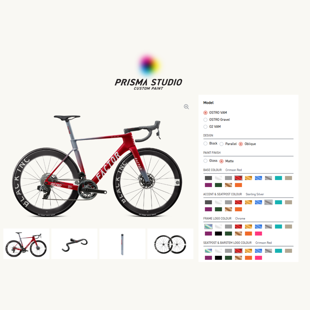 Bicicleta Factor Ostro 2.0 Prisma Studio- Shimano Dura Ace