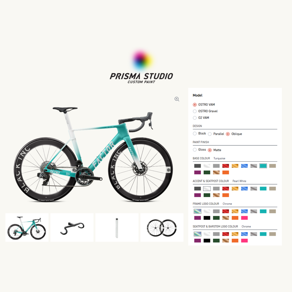 Bicicleta Factor Ostro 2.0 Prisma Studio- Shimano Dura Ace