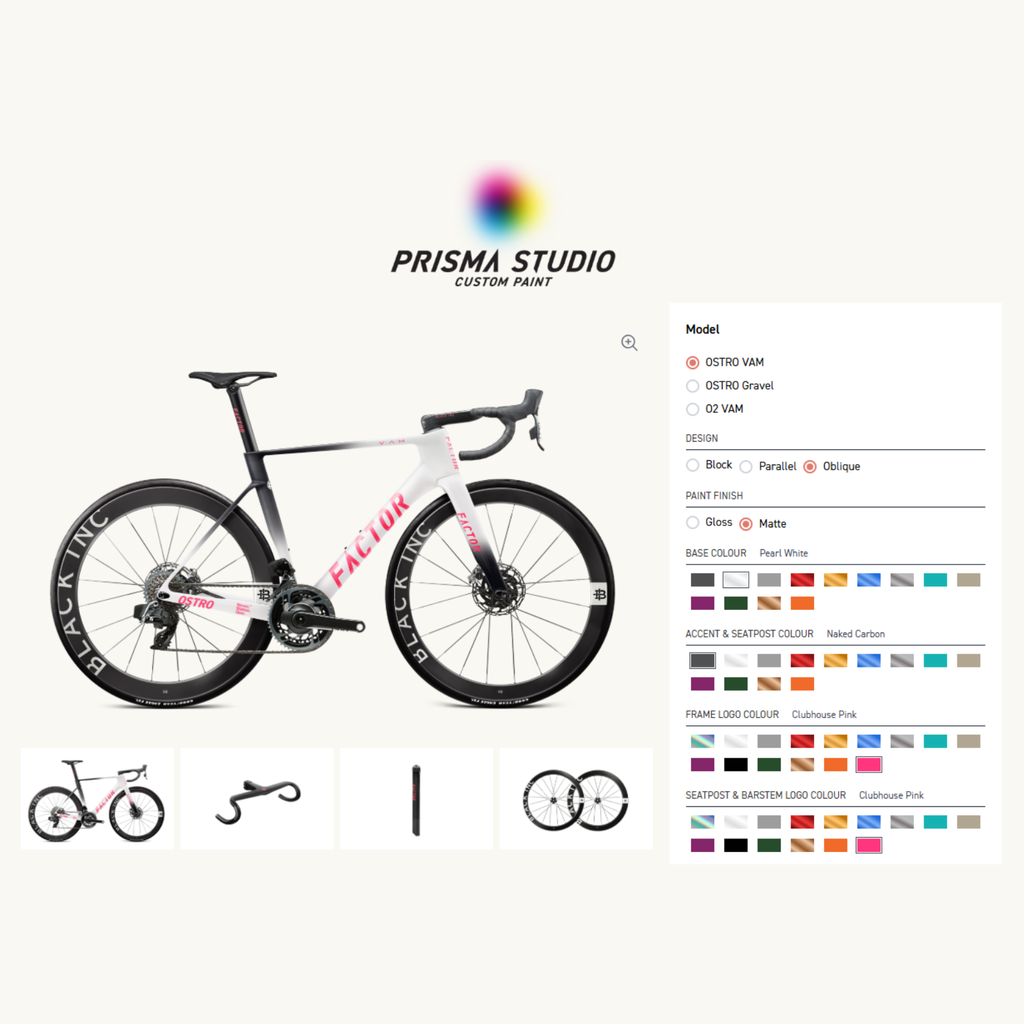 Bicicleta Factor Ostro 2.0 Prisma Studio- Shimano Dura Ace