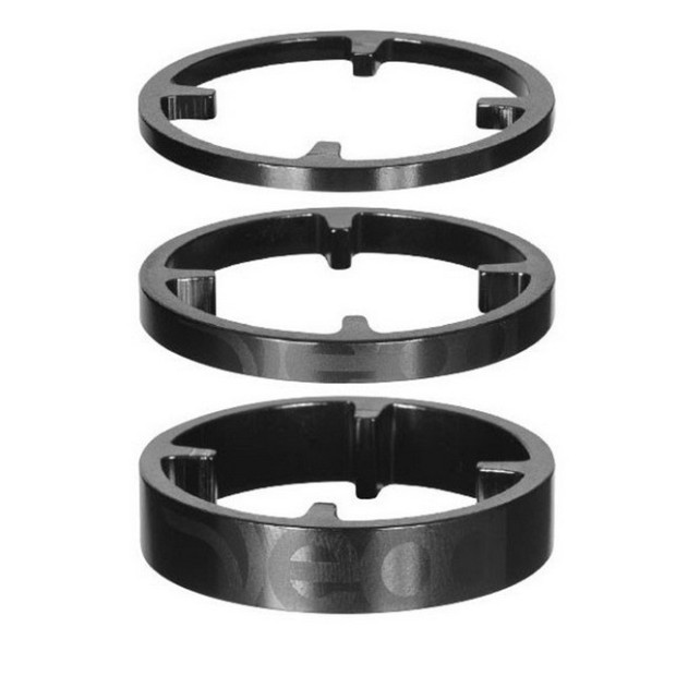 Juego de Espaciadores Deda Industrie HSS de Carbon  Ø46 mm – 3 Piezas (1×3 mm, 1×5 mm, 1×10 mm)