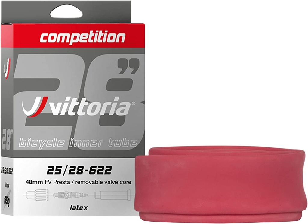 Tubo Ruta Vittoria Competición Látex 25/28-622 48mm
