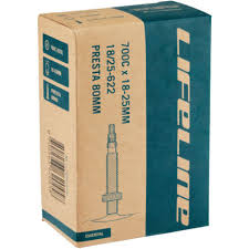 [702563620458] Tubo 700C x 18-25mm Válvula Presta 80mm Lifeline