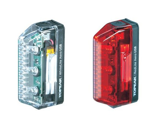 [4712511835434] Luces Topeak Aero USB Combo